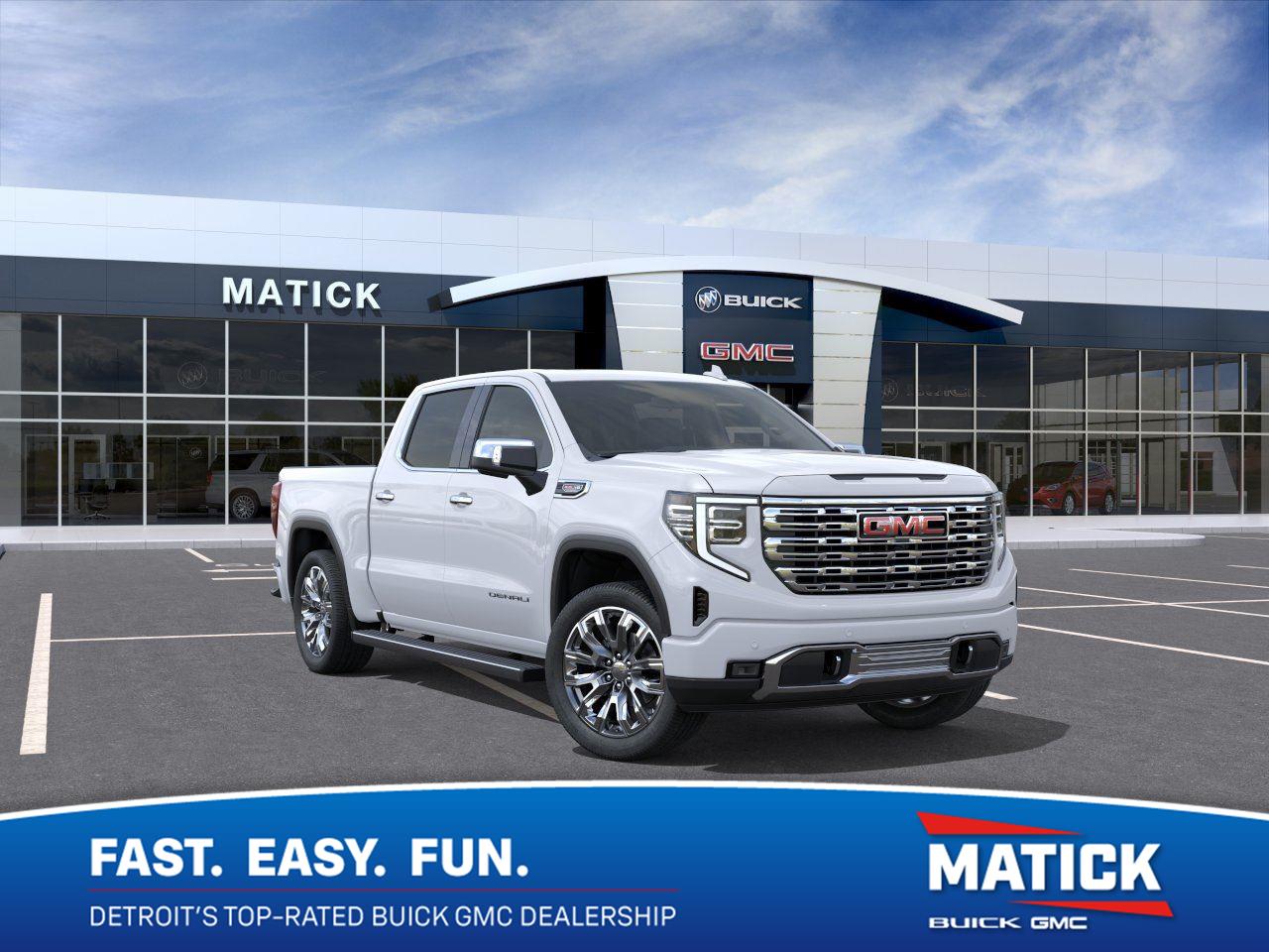 Glacier White Tricoat 2026 GMC Sierra 1500 Pickup Truck Four-Wheel Drive Automatic