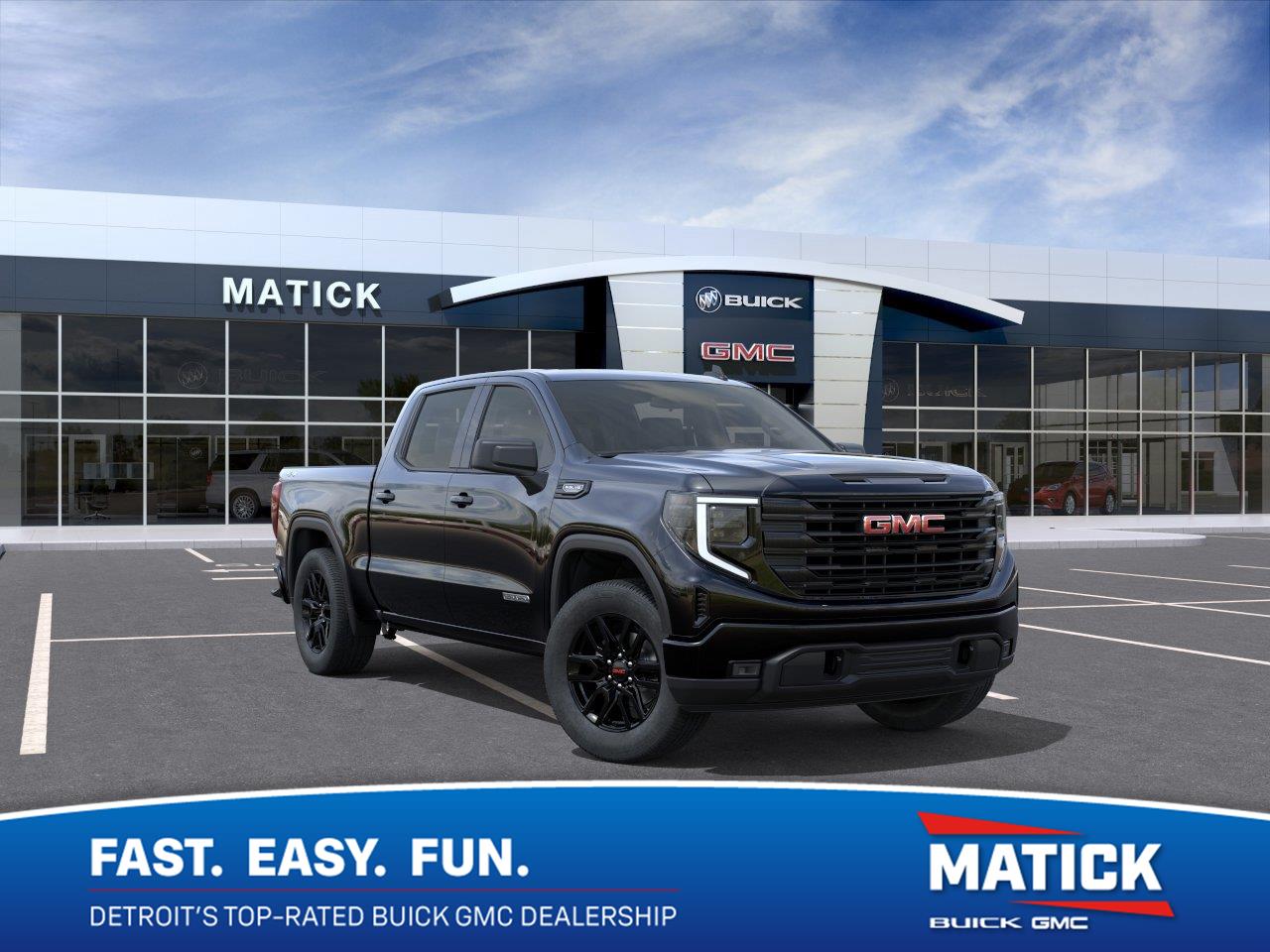 Onyx Black 2026 GMC Sierra 1500 Pickup Truck Four-Wheel Drive Automatic