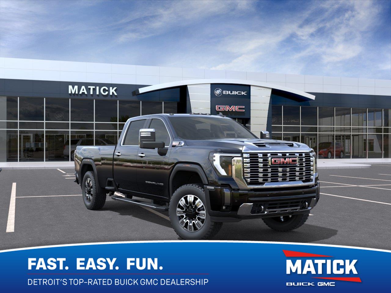 Onyx Black 2026 GMC Sierra 3500HD Pickup Truck Four-Wheel Drive Automatic