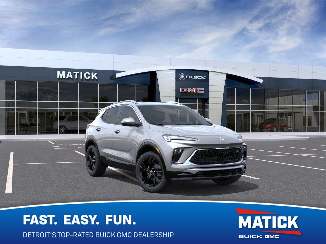 Moonstone Gray Metallic 2026 Buick Encore GX SUV / Crossover Front-Wheel Drive Continuously Variable Transmission