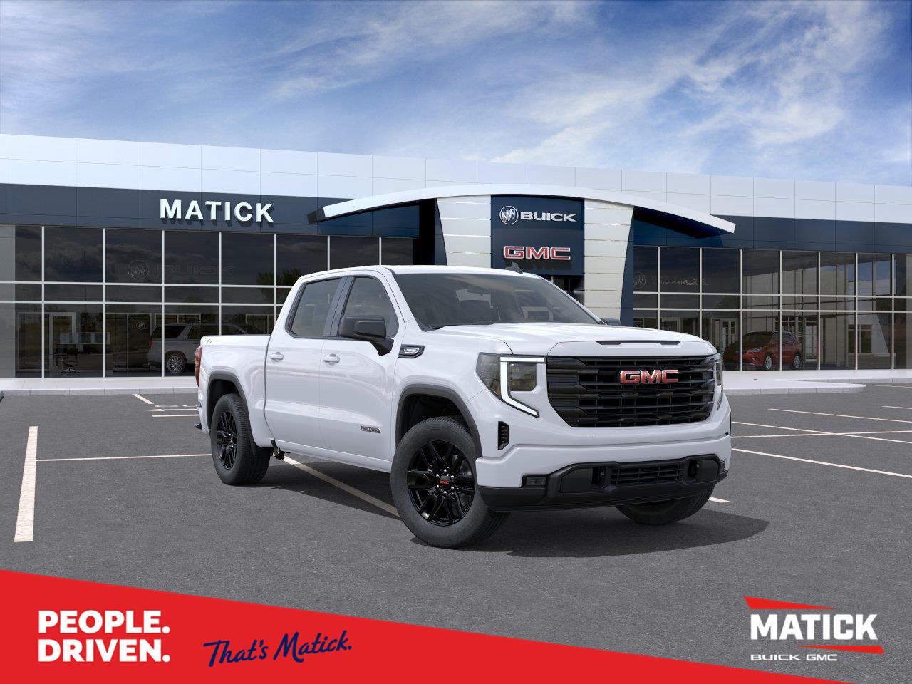 Summit White 2026 GMC Sierra 1500 Pickup Truck Four-Wheel Drive 8-Speed Automatic