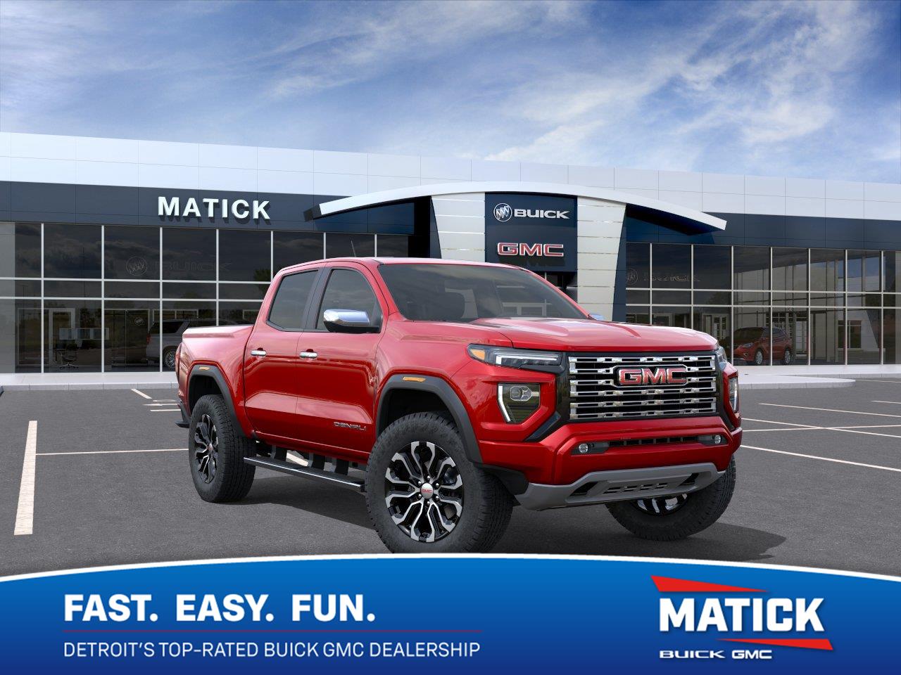 Volcanic Red Tintcoat 2026 GMC Canyon Pickup Truck Four-Wheel Drive 8-Speed Automatic