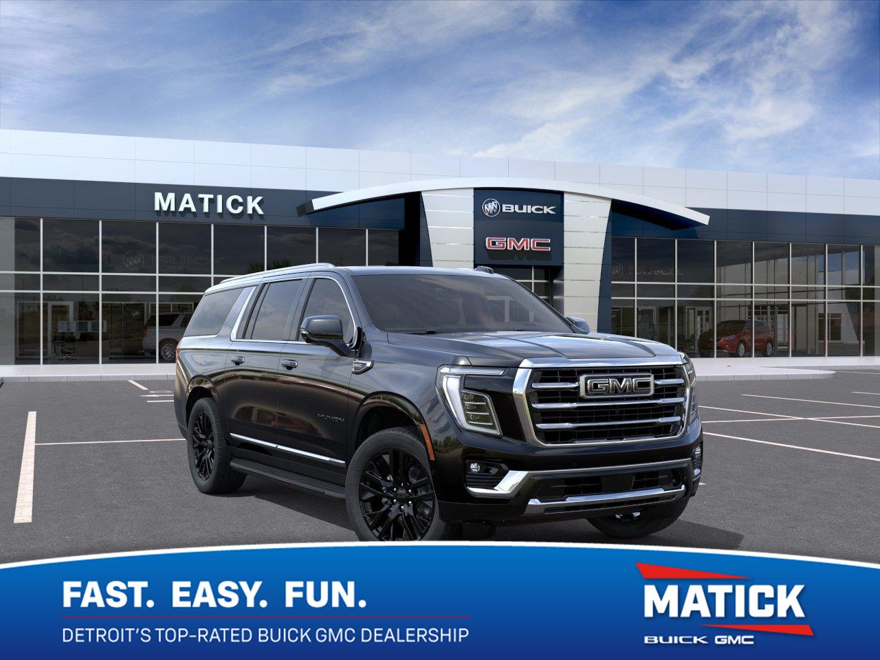 Onyx Black 2026 GMC Yukon XL SUV / Crossover Four-Wheel Drive Automatic