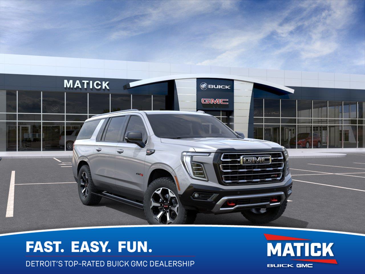 Sterling Metallic 2026 GMC Yukon XL SUV / Crossover Four-Wheel Drive Automatic