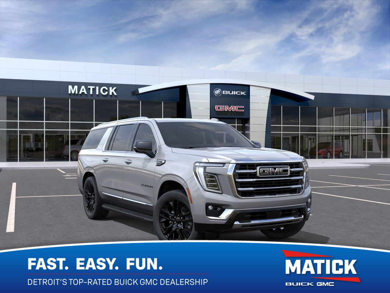Sterling Metallic 2026 GMC Yukon XL SUV / Crossover Four-Wheel Drive Automatic