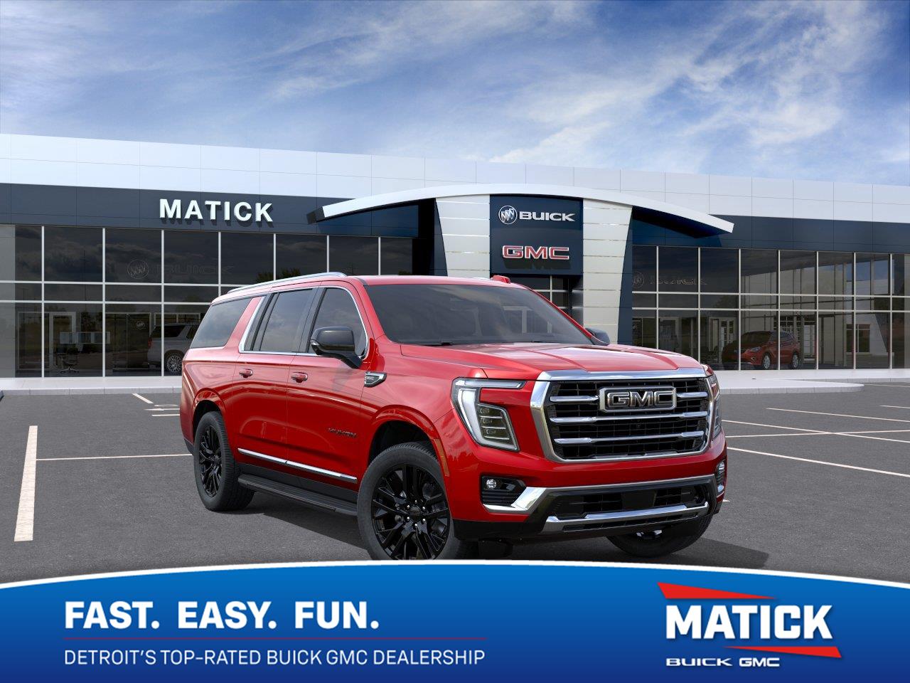 Volcanic Red Tintcoat 2026 GMC Yukon XL SUV / Crossover Four-Wheel Drive Automatic