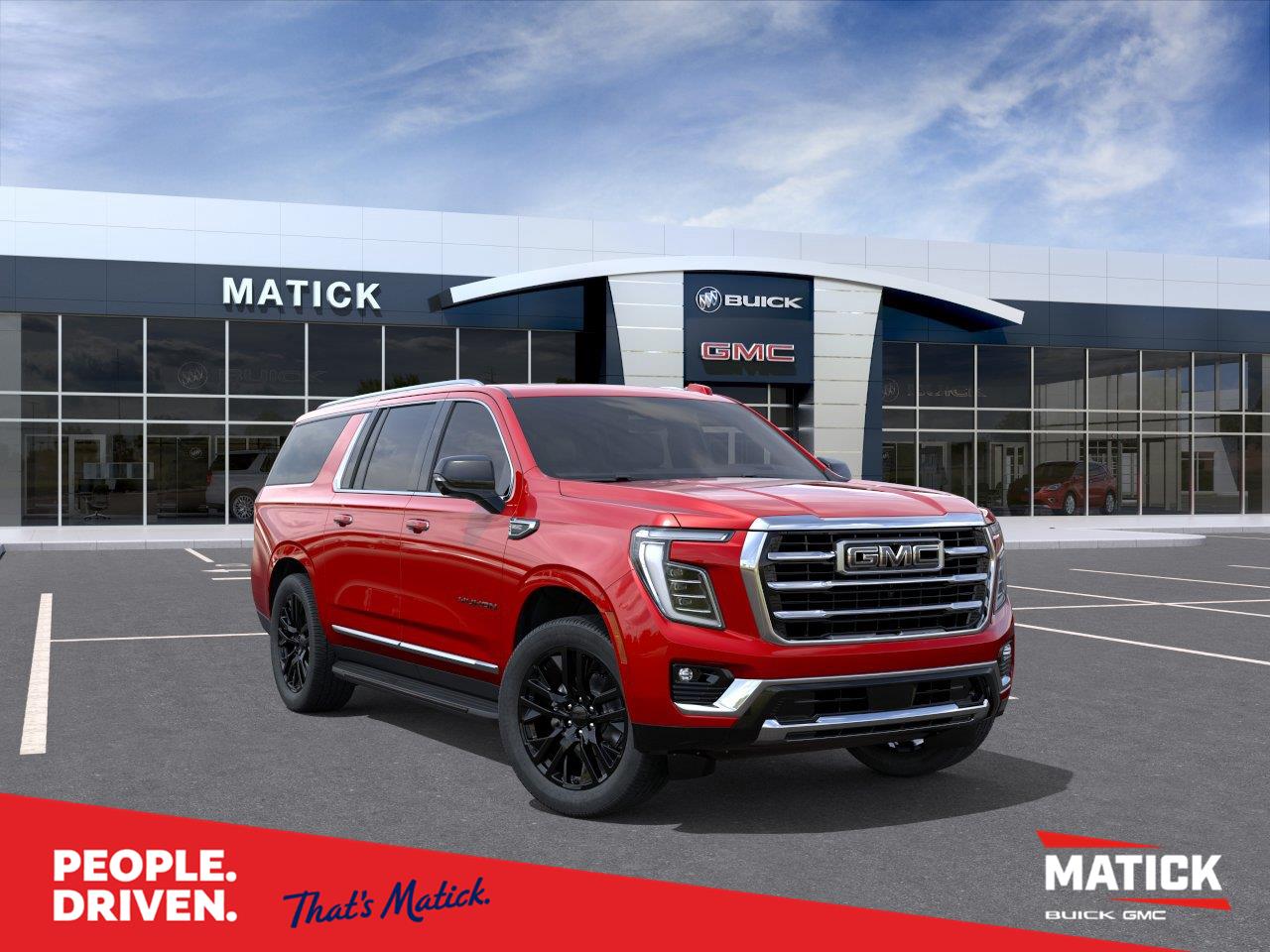 Volcanic Red Tintcoat 2026 GMC Yukon XL SUV / Crossover Four-Wheel Drive Automatic
