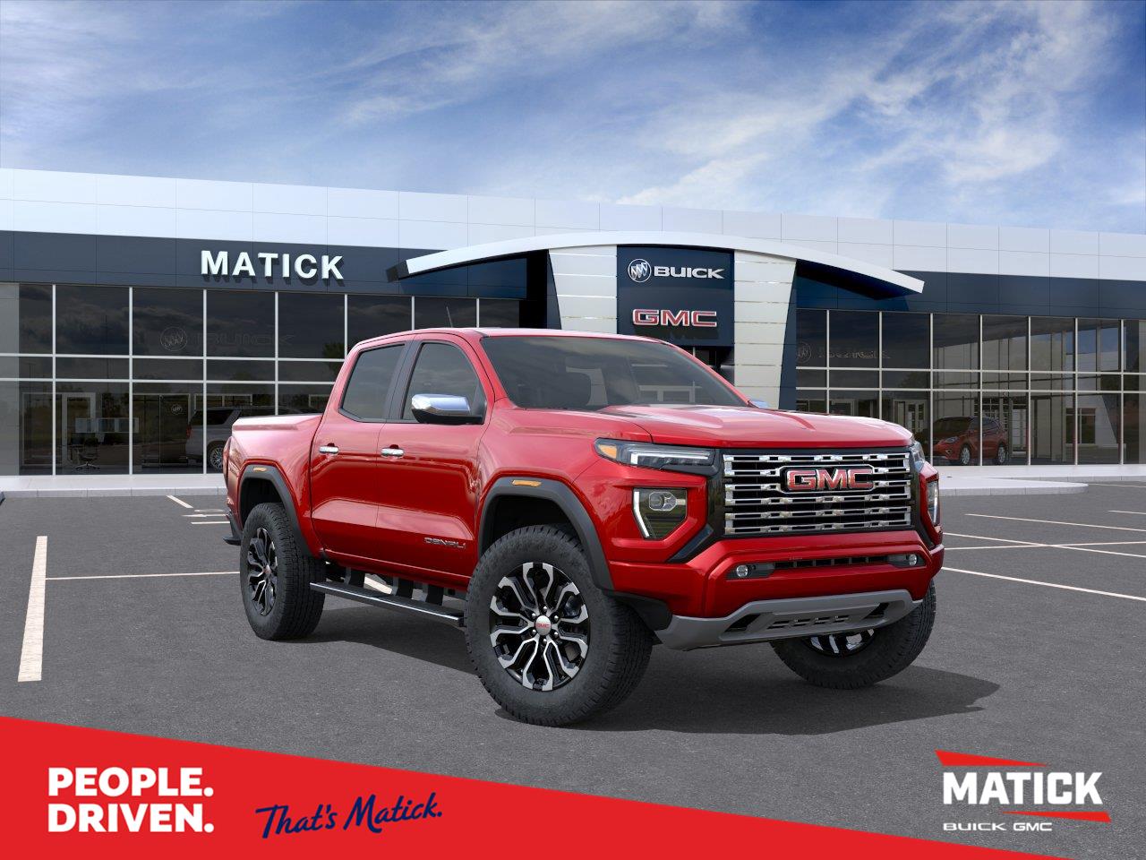 Volcanic Red Tintcoat 2026 GMC Canyon Pickup Truck Four-Wheel Drive 8-Speed Automatic