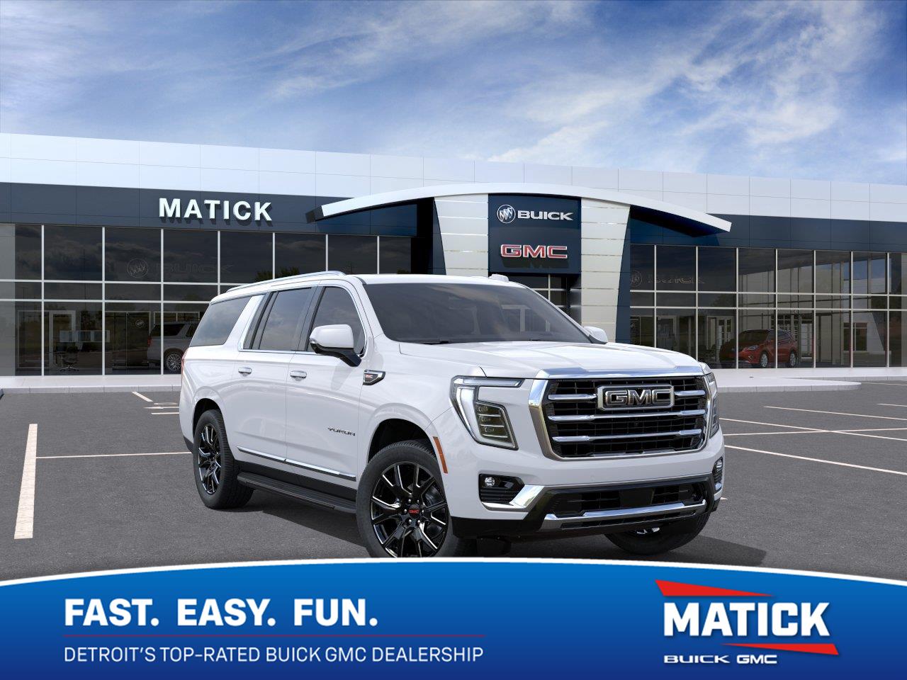 Summit White 2026 GMC Yukon XL SUV / Crossover Four-Wheel Drive Automatic