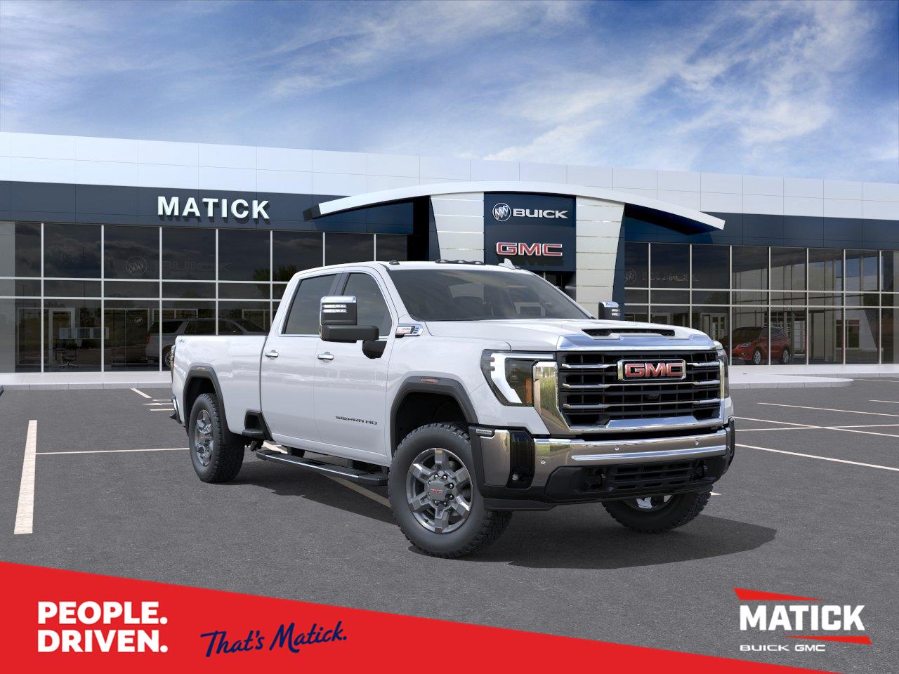 Summit White 2026 GMC Sierra 3500HD Pickup Truck Four-Wheel Drive Automatic