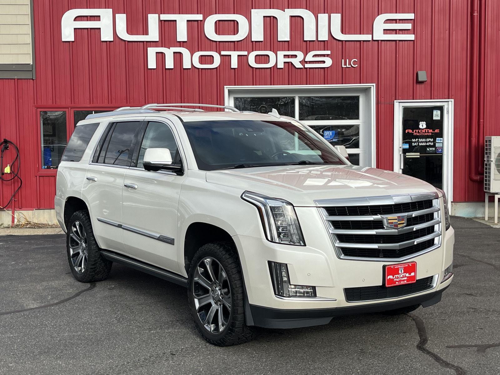 White Diamond Tricoat 2015 Cadillac Escalade SUV / Crossover Four-Wheel Drive 8-Speed Automatic