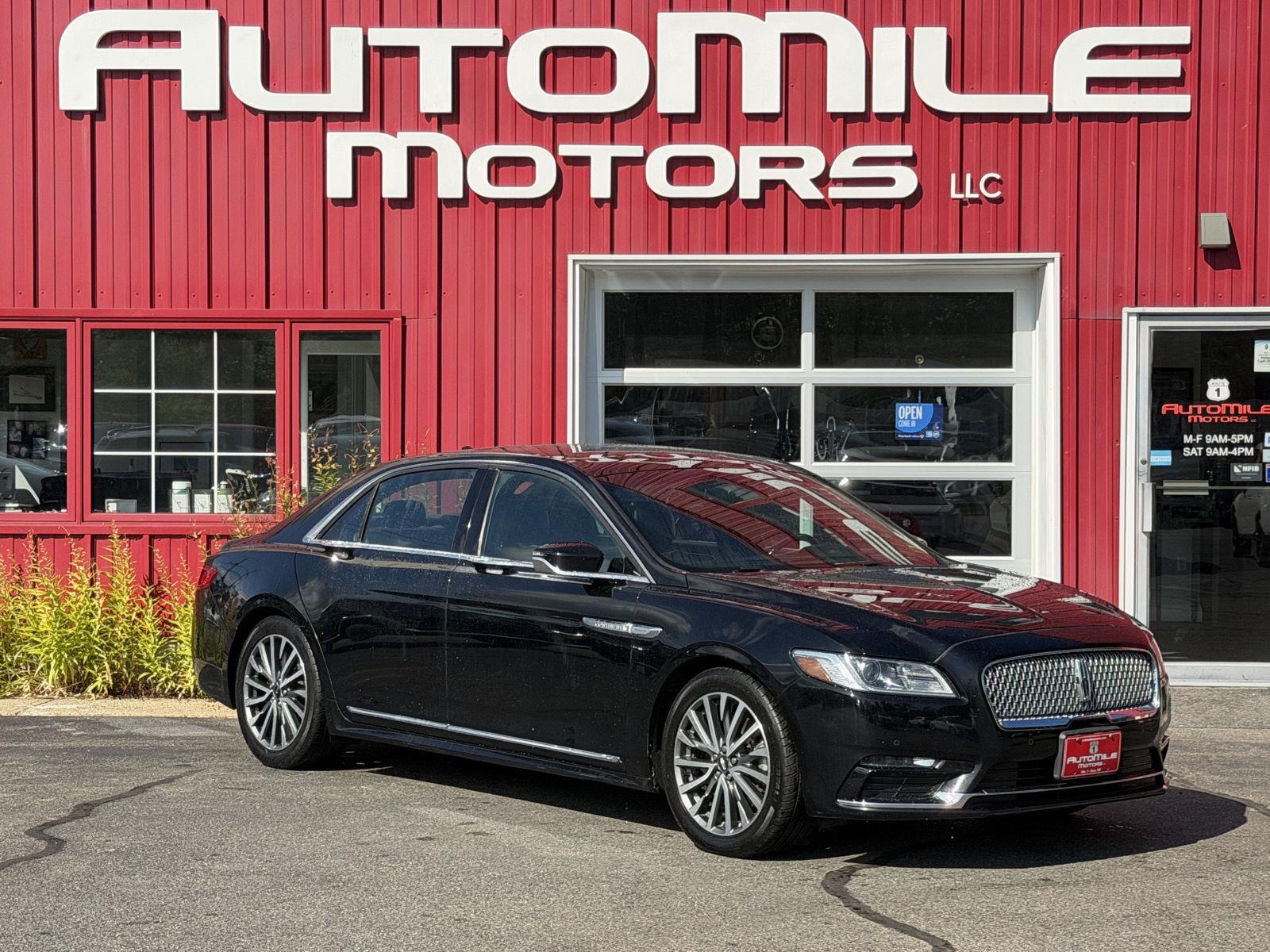 Black Velvet 2018 Lincoln Continental Sedan Front-Wheel Drive 6-Speed Automatic