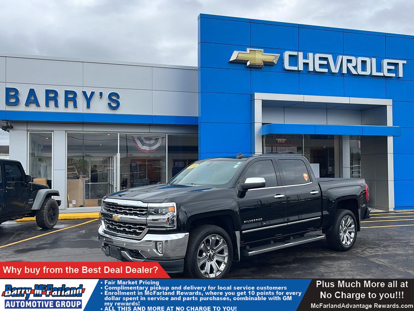 2018 Chevrolet Silverado 1500 LTZ Crew Cab 4WD