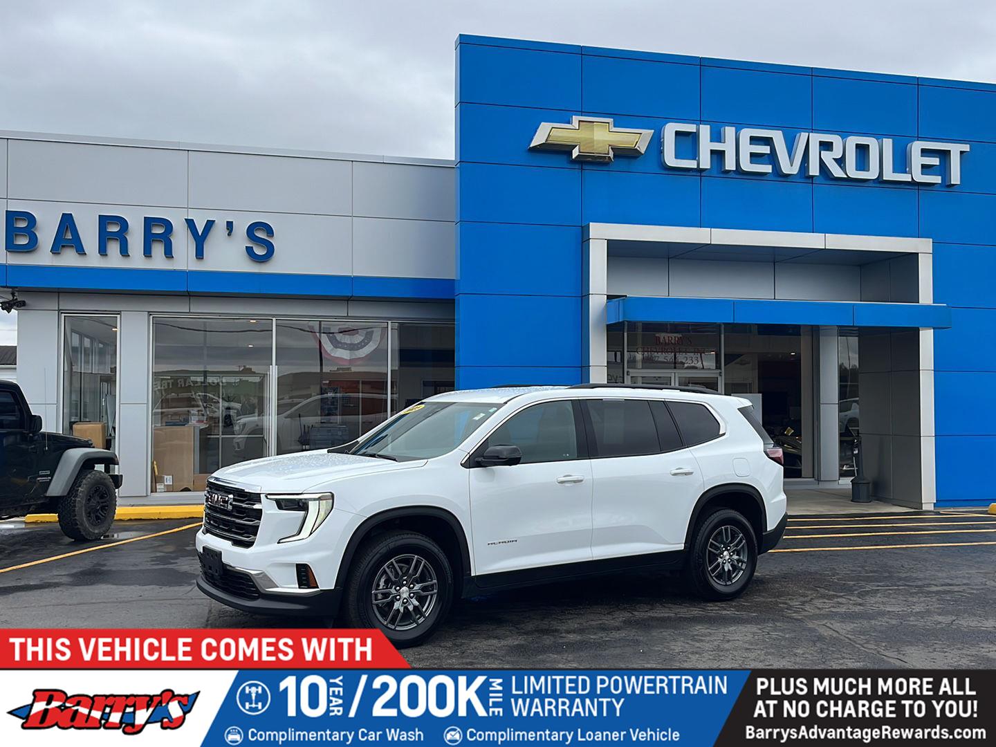 Summit White 2025 GMC Acadia Elevation AWD SUV / Crossover Four-Wheel Drive 8-Speed Automatic