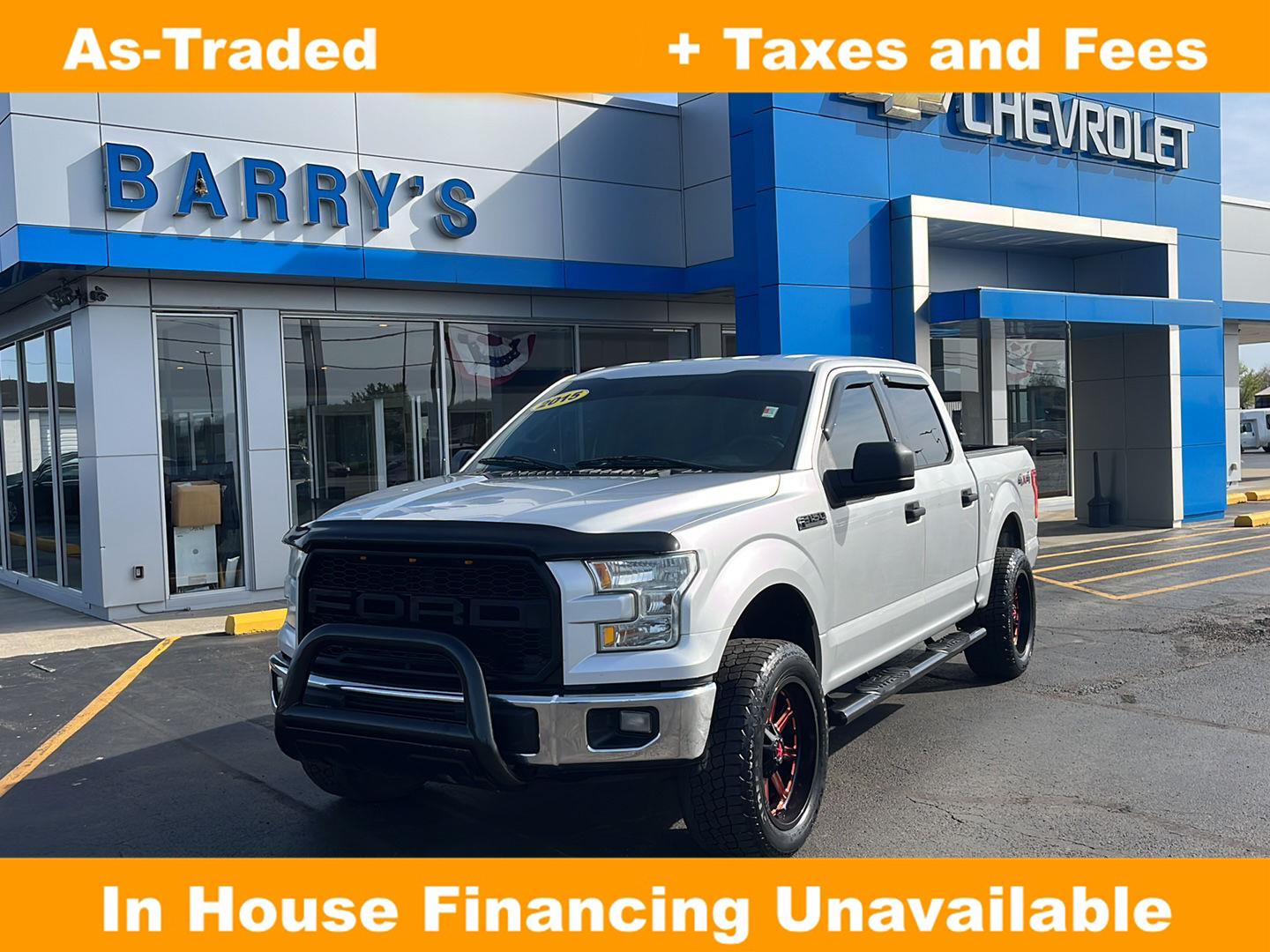 Ingot Silver Metallic 2015 Ford F-150 XLT SuperCrew 4WD Pickup Truck Four-Wheel Drive 6-Speed Automatic