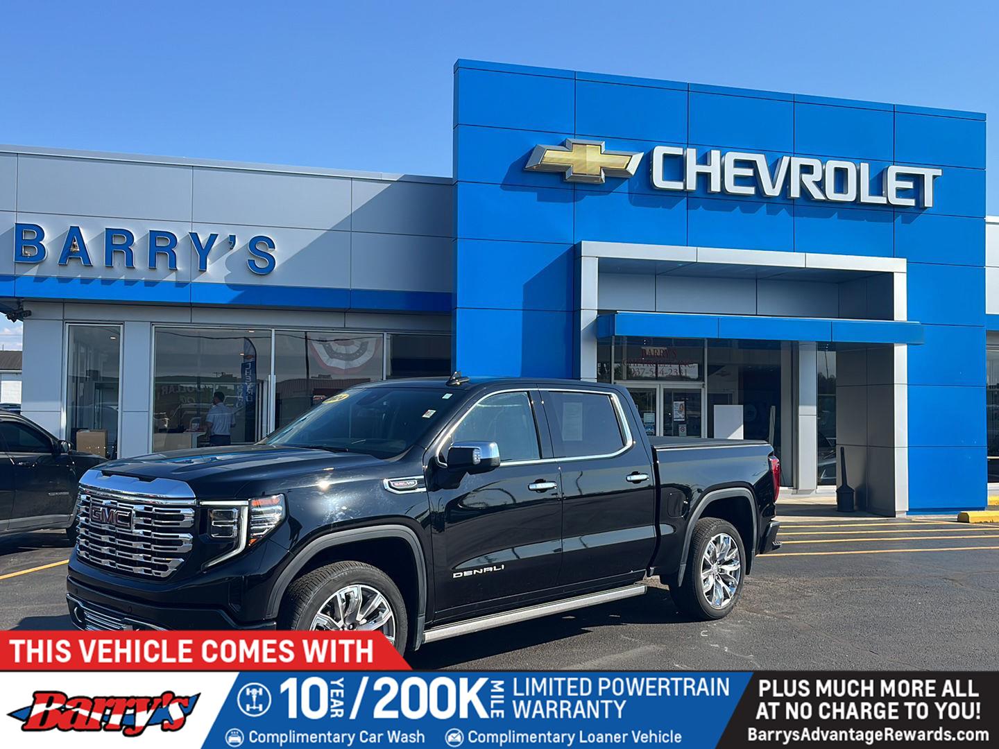 Onyx Black 2024 GMC Sierra 1500 Denali Crew Cab 4WD Pickup Truck Four-Wheel Drive Automatic