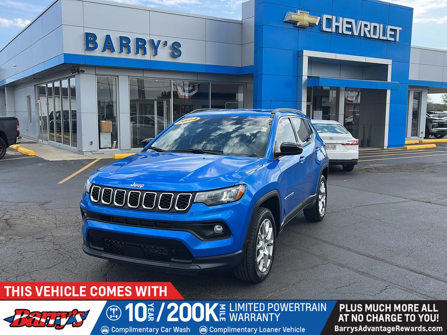 Hydro Blue Pearlcoat 2024 Jeep Compass SUV / Crossover Four-Wheel Drive 8-Speed Automatic