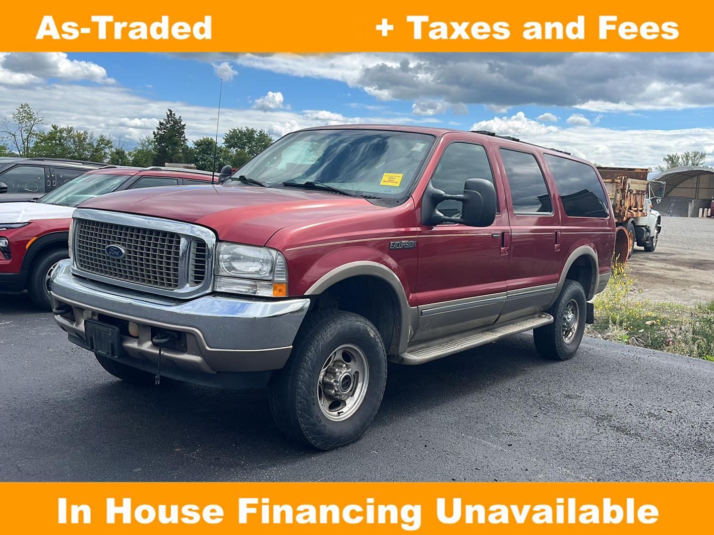 Toreador Red Metallic 2002 Ford Excursion Limited 4WD SUV / Crossover Four-Wheel Drive