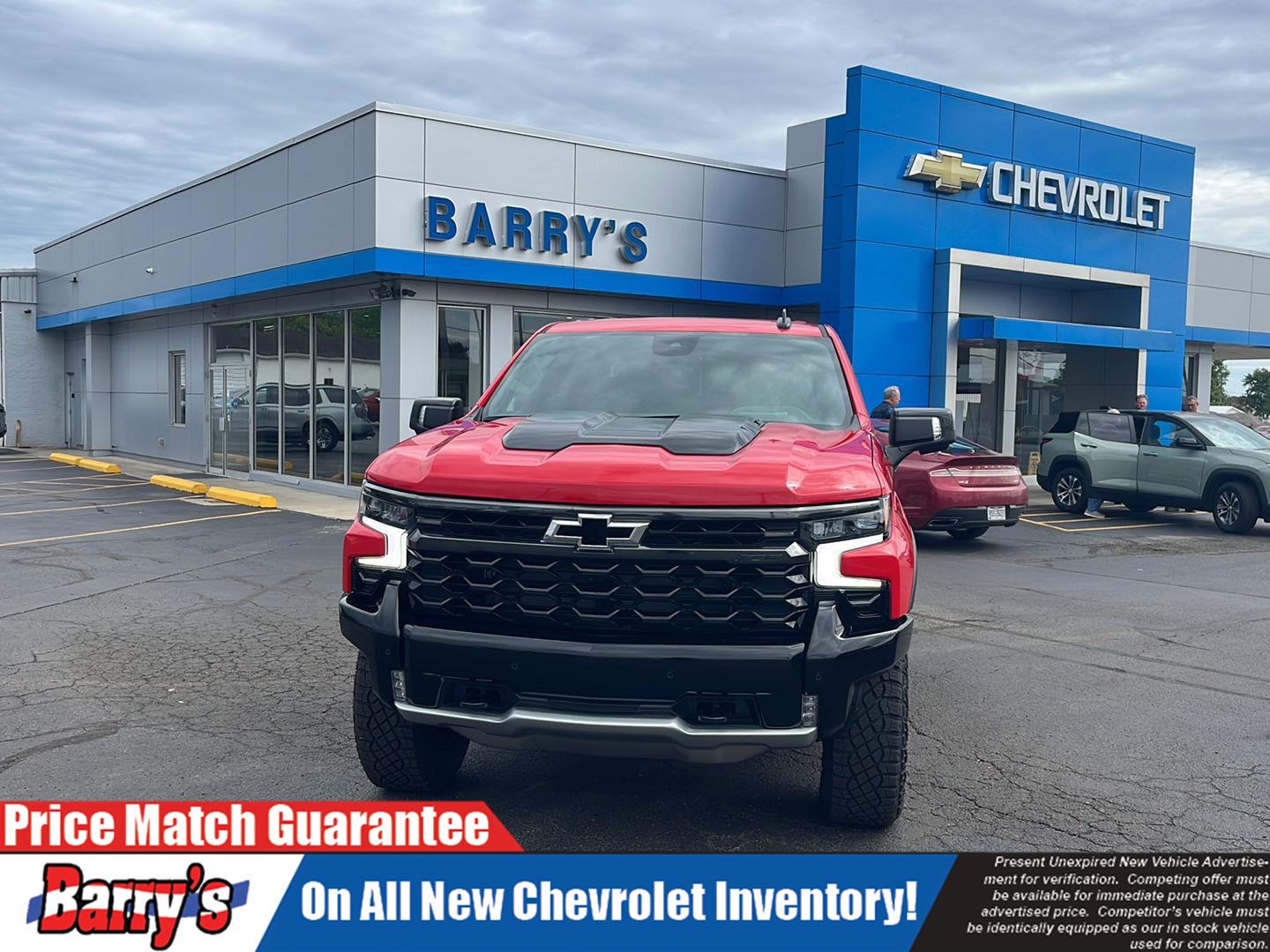 Red Hot 2026 Chevrolet Silverado 1500 ZR2 Crew Cab 4WD Pickup Truck Four-Wheel Drive Automatic