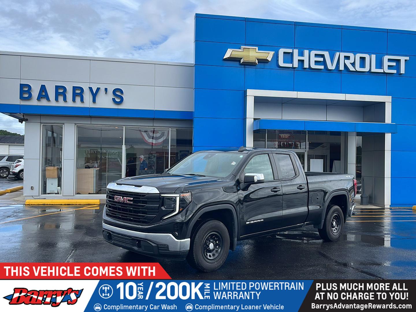 Onyx Black 2023 GMC Sierra 1500 Pickup Truck Four-Wheel Drive Automatic