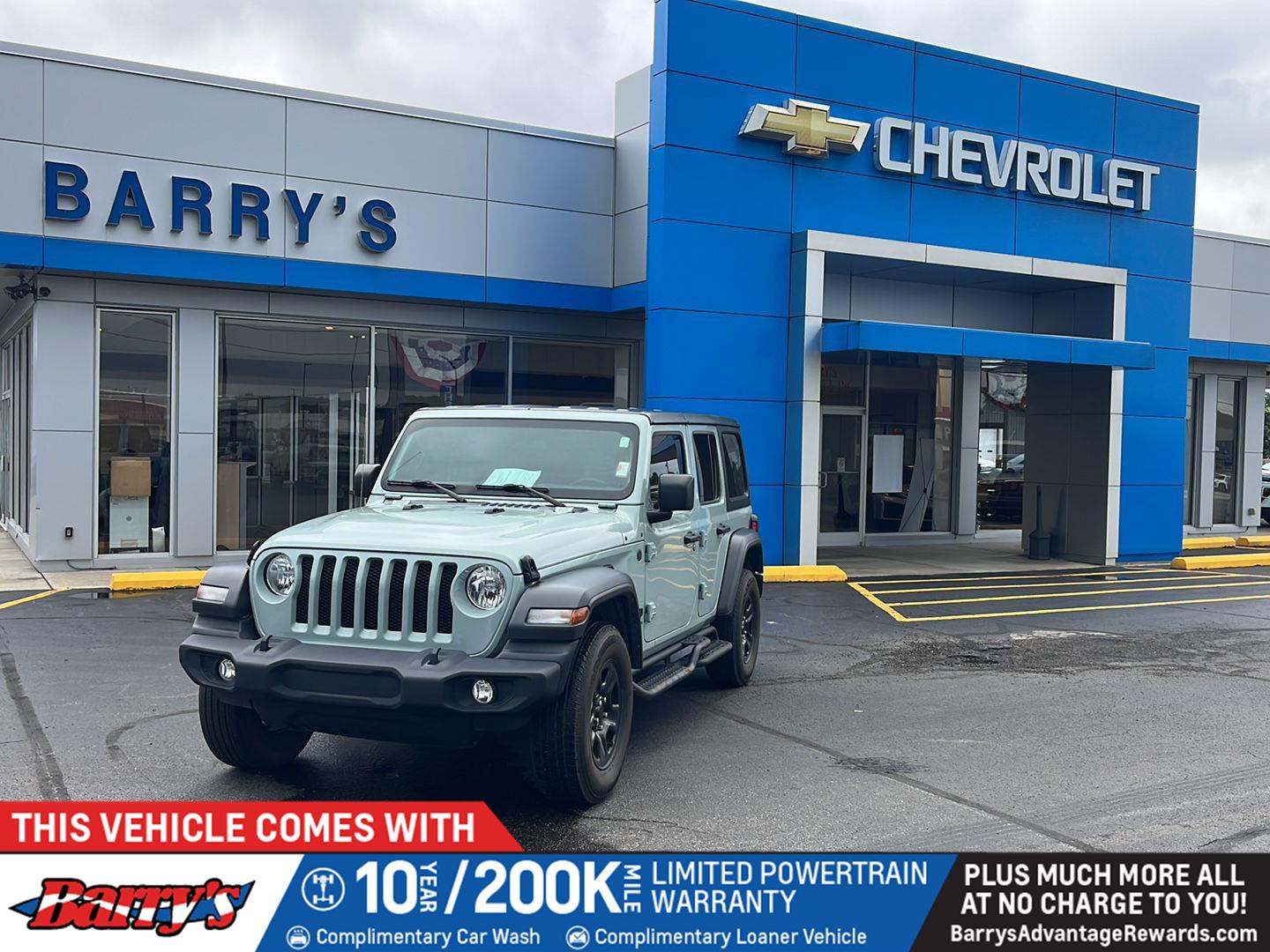 Sarge Green Clearcoat 2023 Jeep Wrangler SUV / Crossover Four-Wheel Drive 8-Speed Automatic