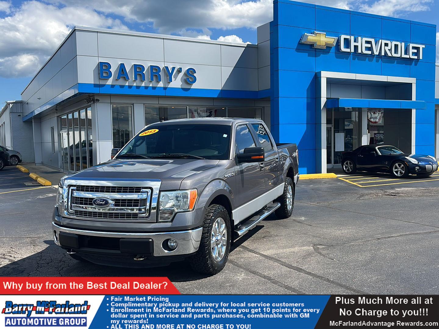 Sterling Gray Metallic/Ingot Silver Metallic 2013 Ford F-150 Pickup Truck Four-Wheel Drive 6-Speed Automatic