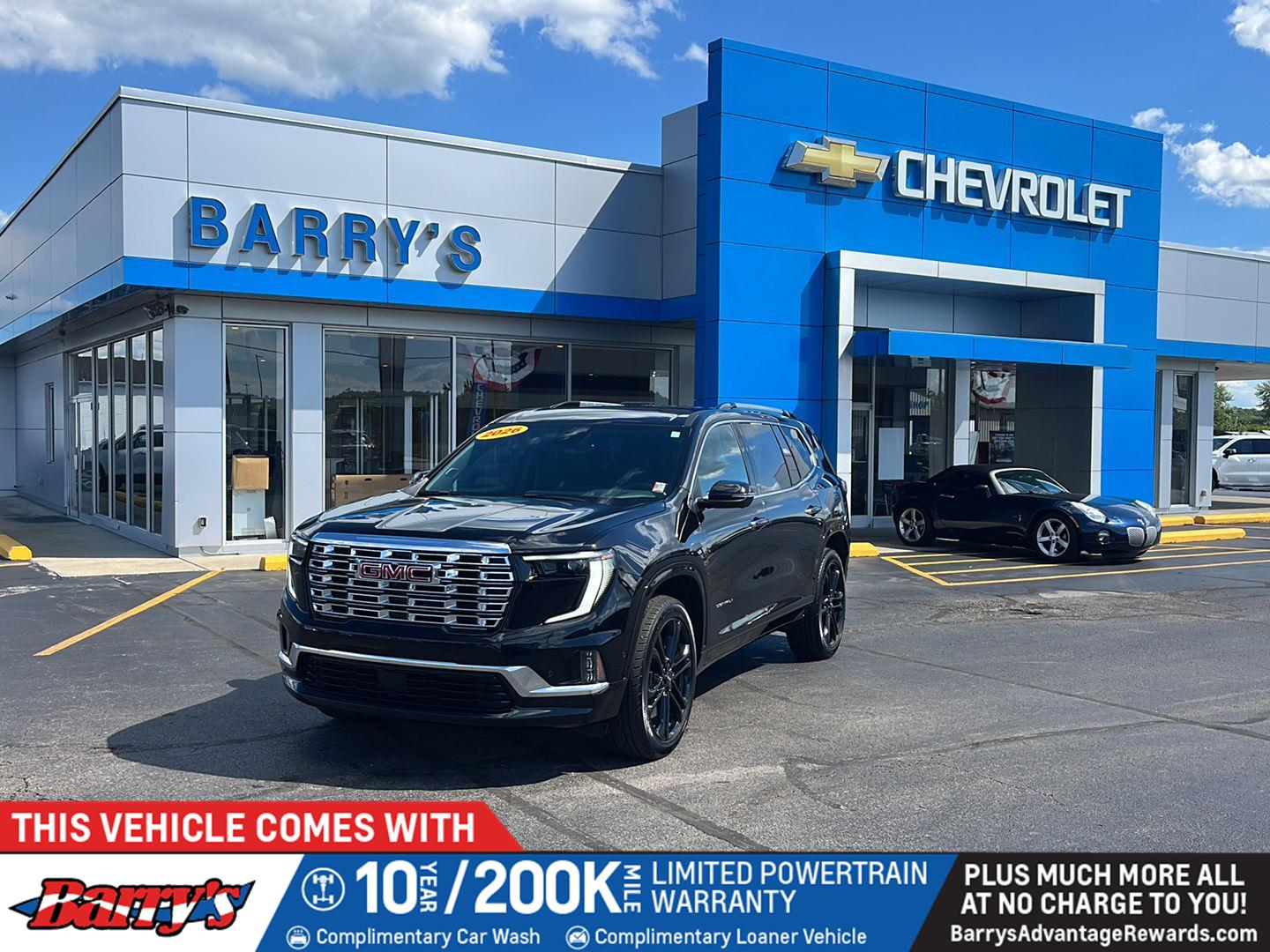 Black (Ebony Twilight Metallic) 2026 GMC Acadia SUV / Crossover Four-Wheel Drive 8-Speed Automatic