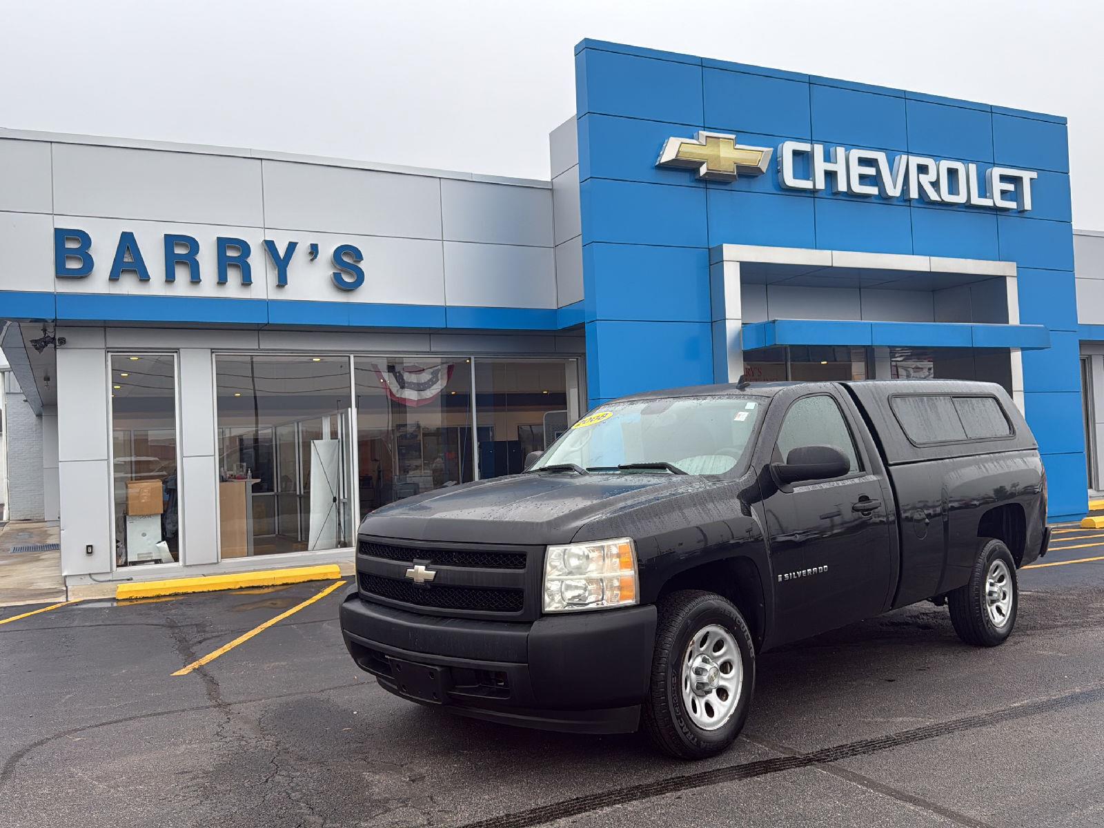 Black 2008 Chevrolet Silverado 1500 Pickup Truck 4X2 4-Speed Automatic