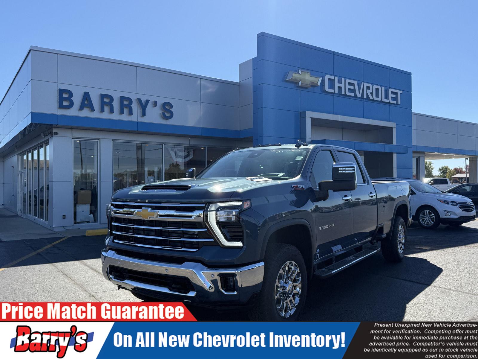 Lakeshore Blue Metallic 2026 Chevrolet Silverado 3500HD Pickup Truck Four-Wheel Drive Automatic
