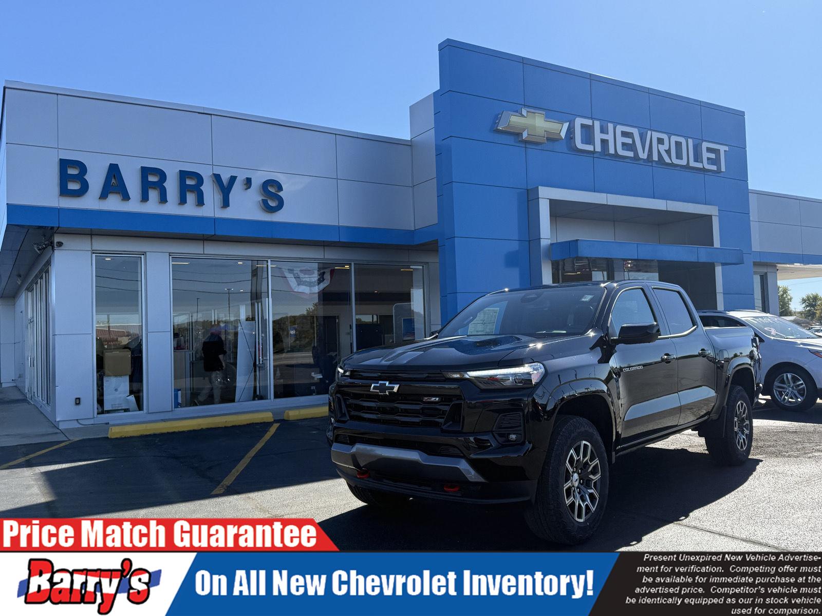 Black 2026 Chevrolet Colorado Pickup Truck Four-Wheel Drive 8-Speed Automatic