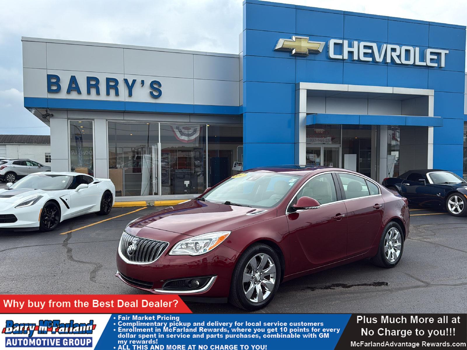 Crimson Red Tintcoat 2017 Buick Regal Sedan Front-Wheel Drive 6-Speed Automatic