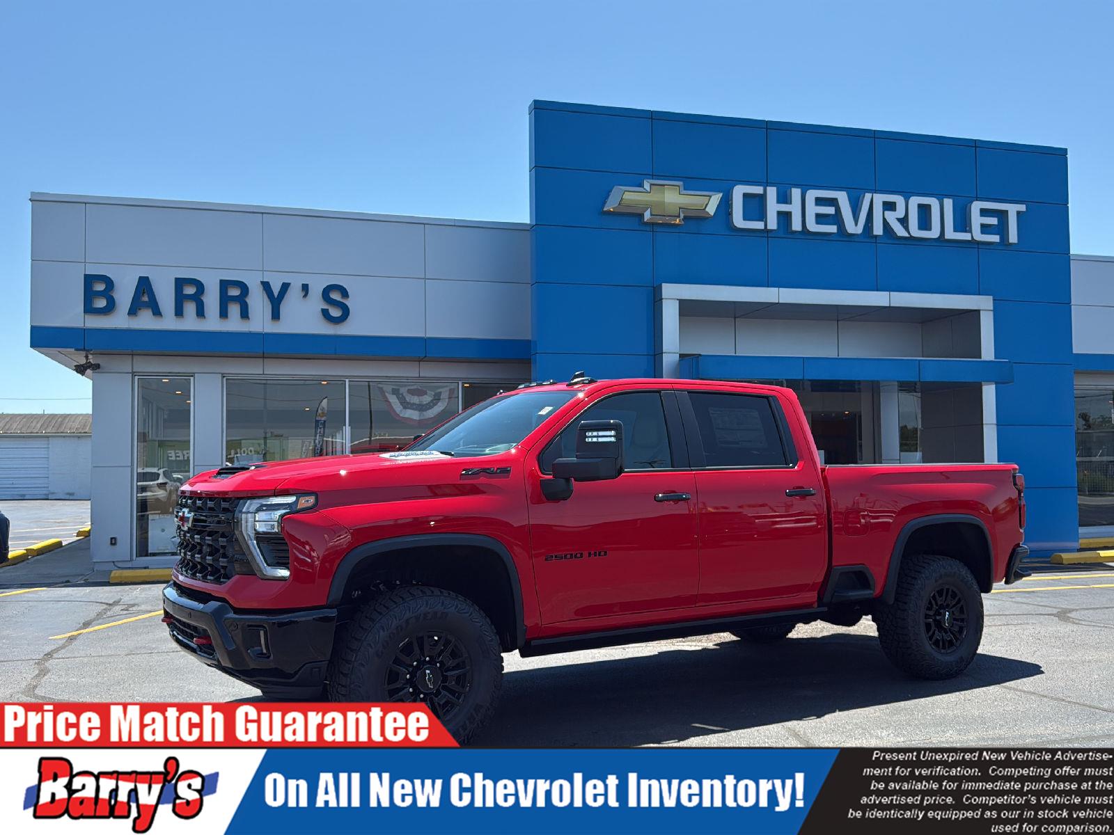 Red Hot 2026 Chevrolet Silverado 2500HD Pickup Truck Four-Wheel Drive Automatic