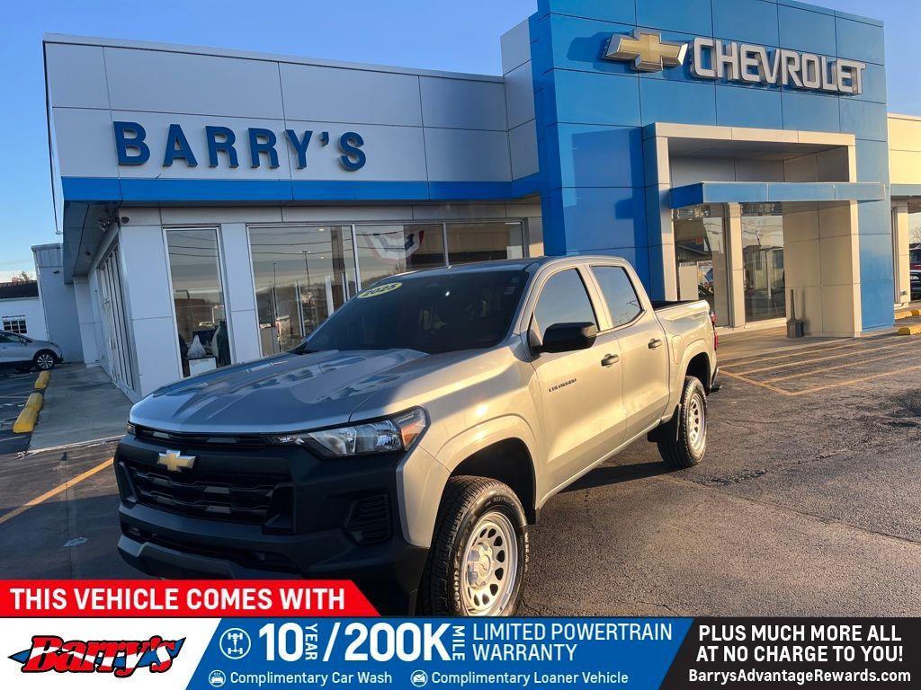 Sterling Gray Metallic 2025 Chevrolet Colorado Work Truck Crew Cab RWD Pickup Truck 4X2 8-Speed Automatic