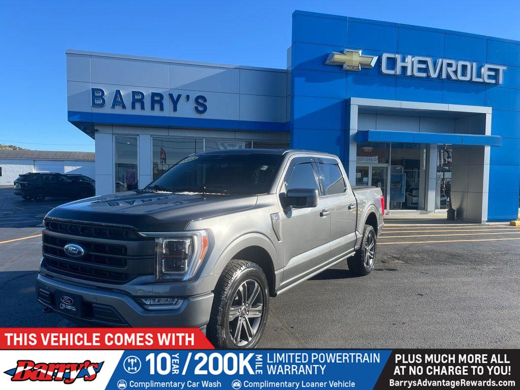 Carbonized Gray 2023 Ford F-150 Lariat SuperCrew 4WD Pickup Truck Four-Wheel Drive Automatic
