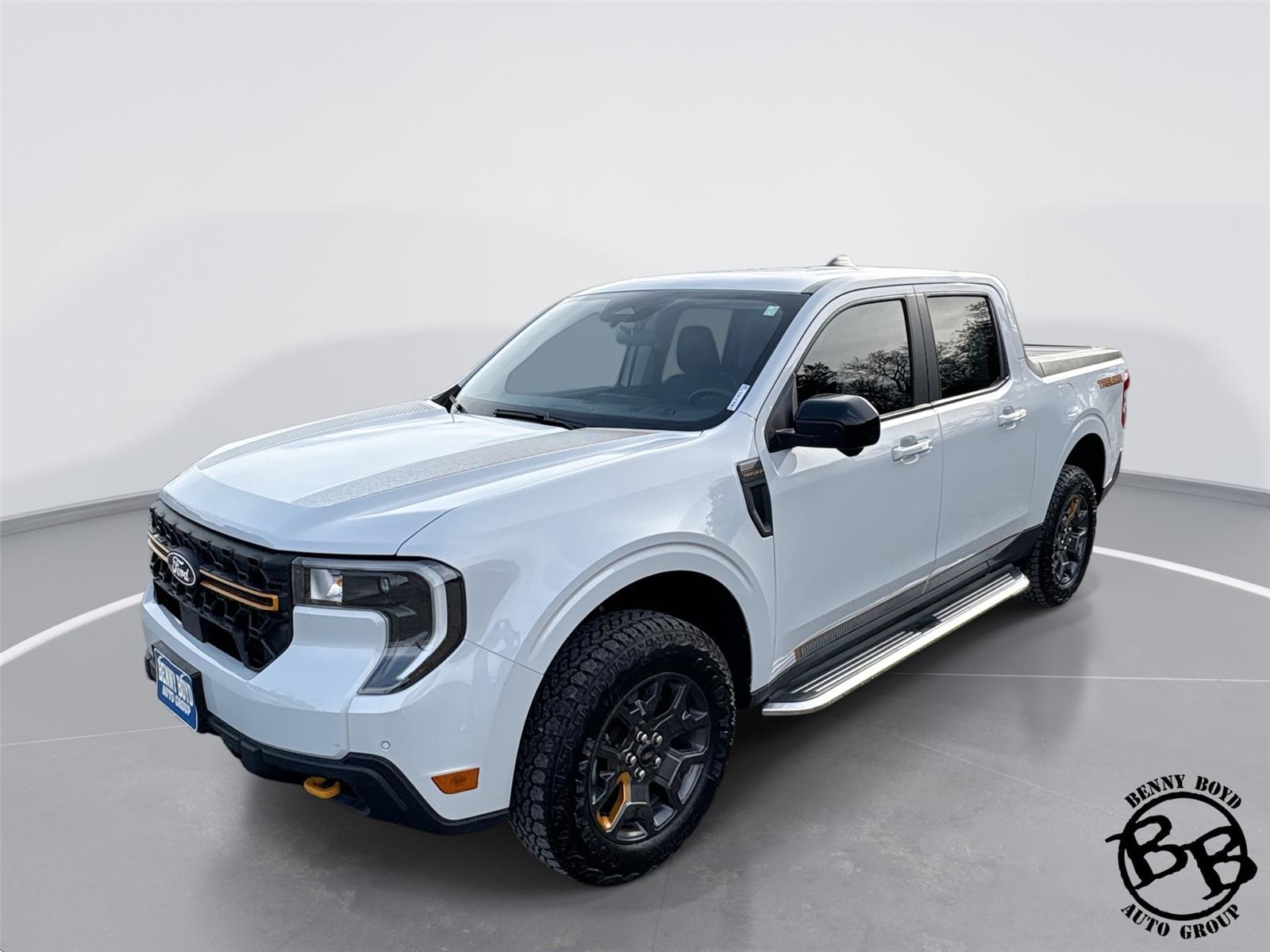 Space White Metallic 2025 Ford Maverick Tremor SuperCrew AWD Pickup Truck All-Wheel Drive 8-Speed Automatic