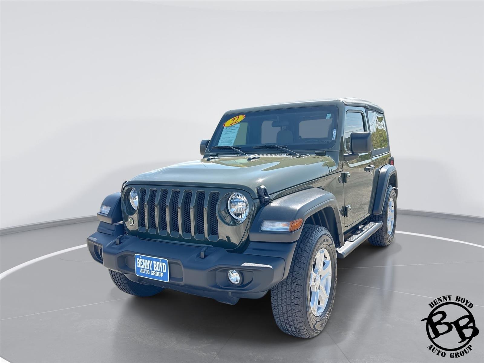 Sarge Green Clearcoat 2022 Jeep Wrangler Sport S 4WD SUV / Crossover Four-Wheel Drive 8-Speed Automatic