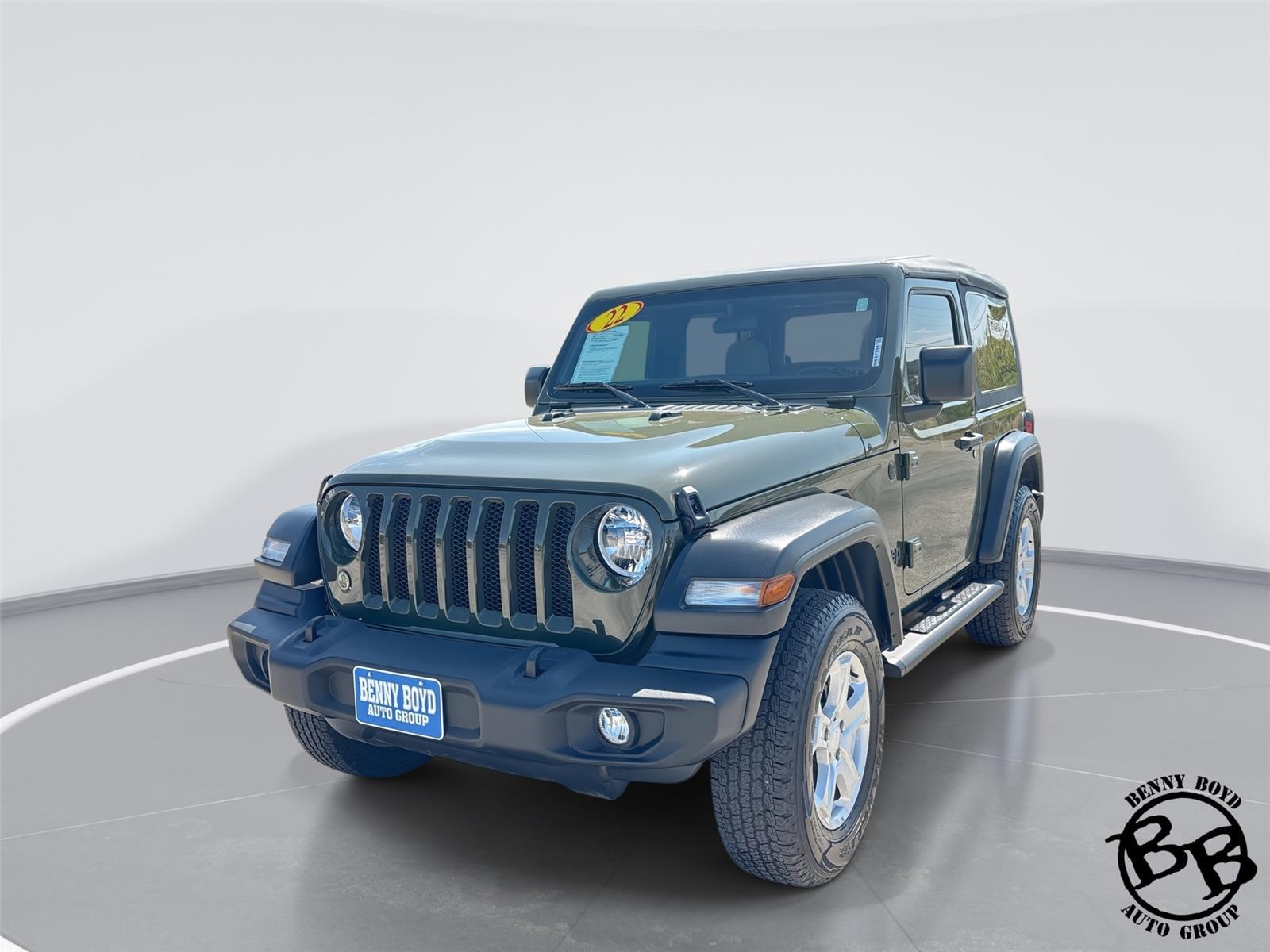 Sarge Green Clearcoat 2022 Jeep Wrangler Sport S 4WD SUV / Crossover Four-Wheel Drive 8-Speed Automatic