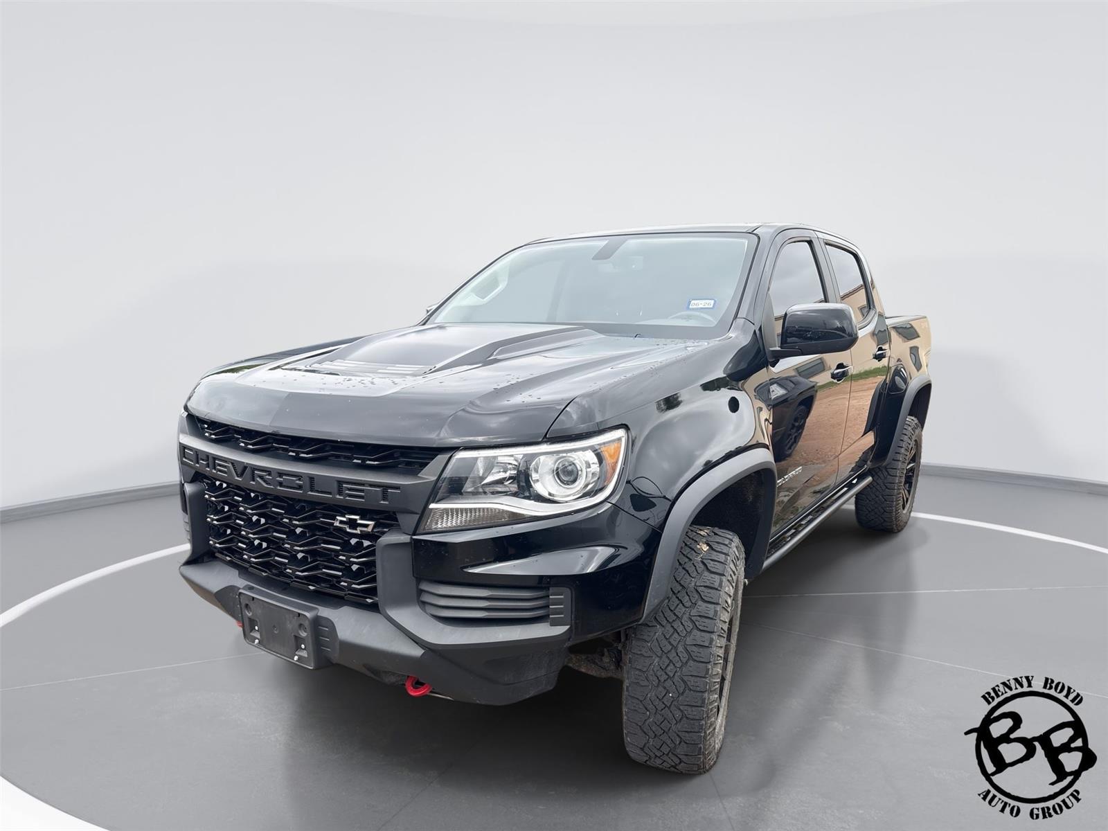Black 2022 Chevrolet Colorado ZR2 Crew Cab 4WD Pickup Truck Four-Wheel Drive 8-Speed Automatic