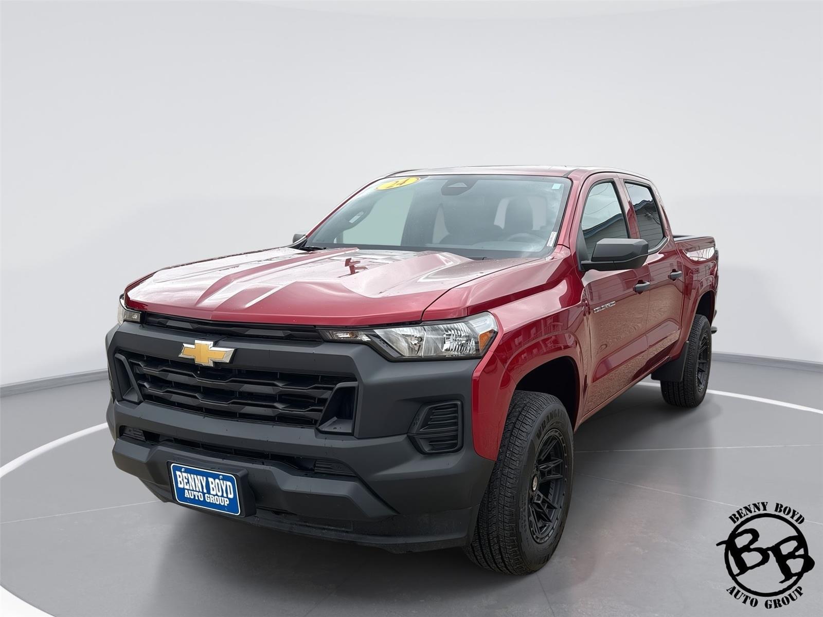 Radiant Red Tintcoat 2024 Chevrolet Colorado Work Truck Crew Cab RWD Pickup Truck 4X2 8-Speed Automatic