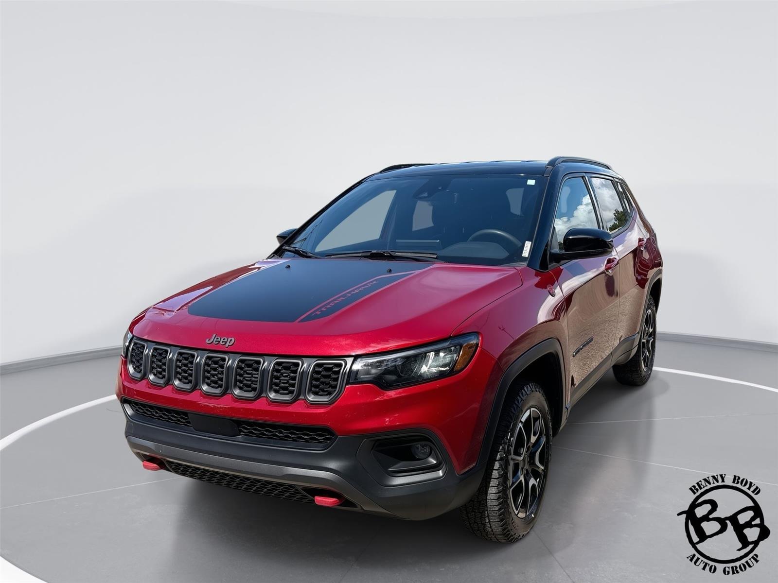 Red Hot Pearlcoat 2025 Jeep Compass Trailhawk 4WD SUV / Crossover Four-Wheel Drive 8-Speed Automatic