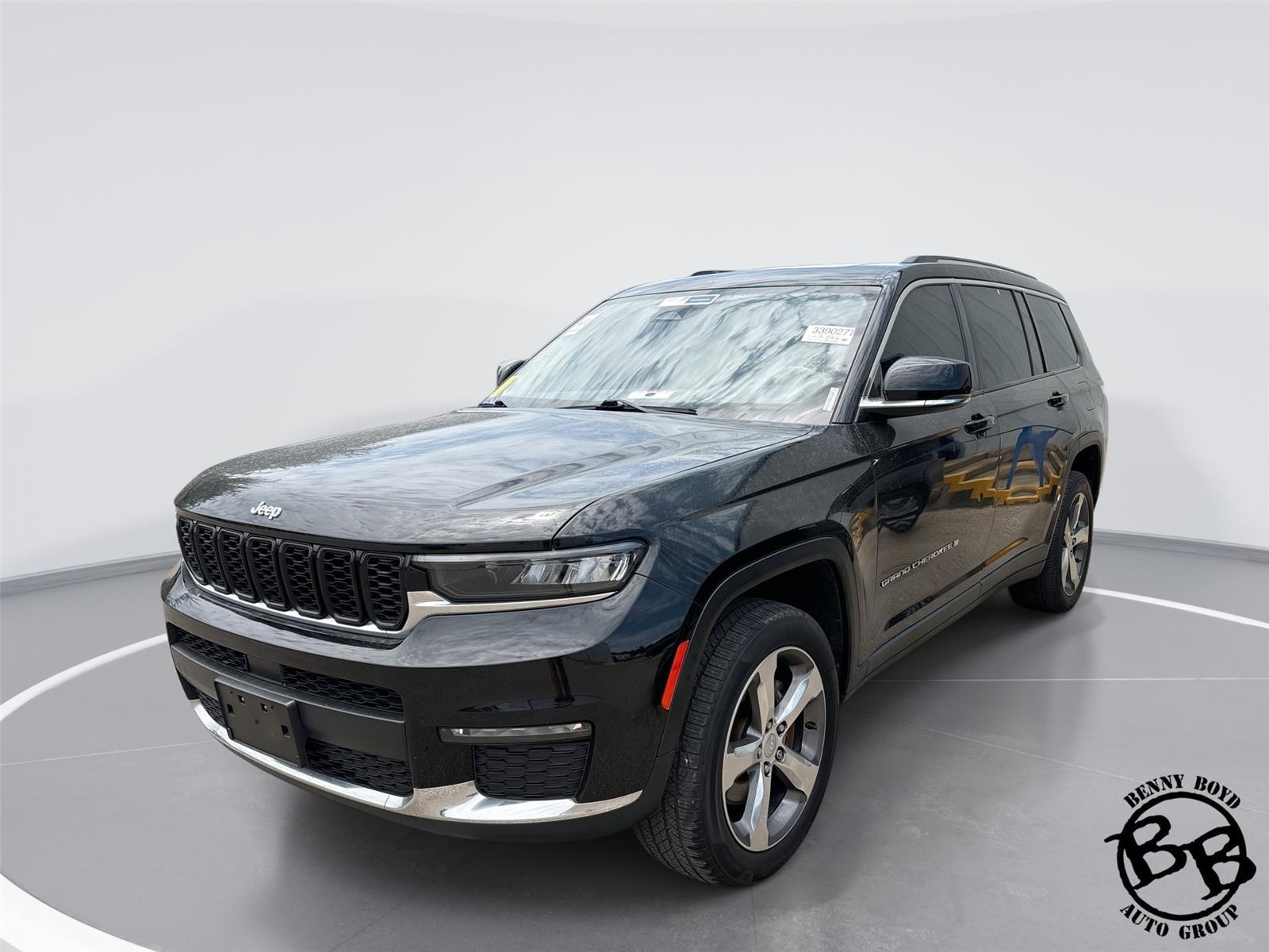Diamond Black Crystal Pearlcoat 2022 Jeep Grand Cherokee L SUV / Crossover Four-Wheel Drive 8-Speed Automatic
