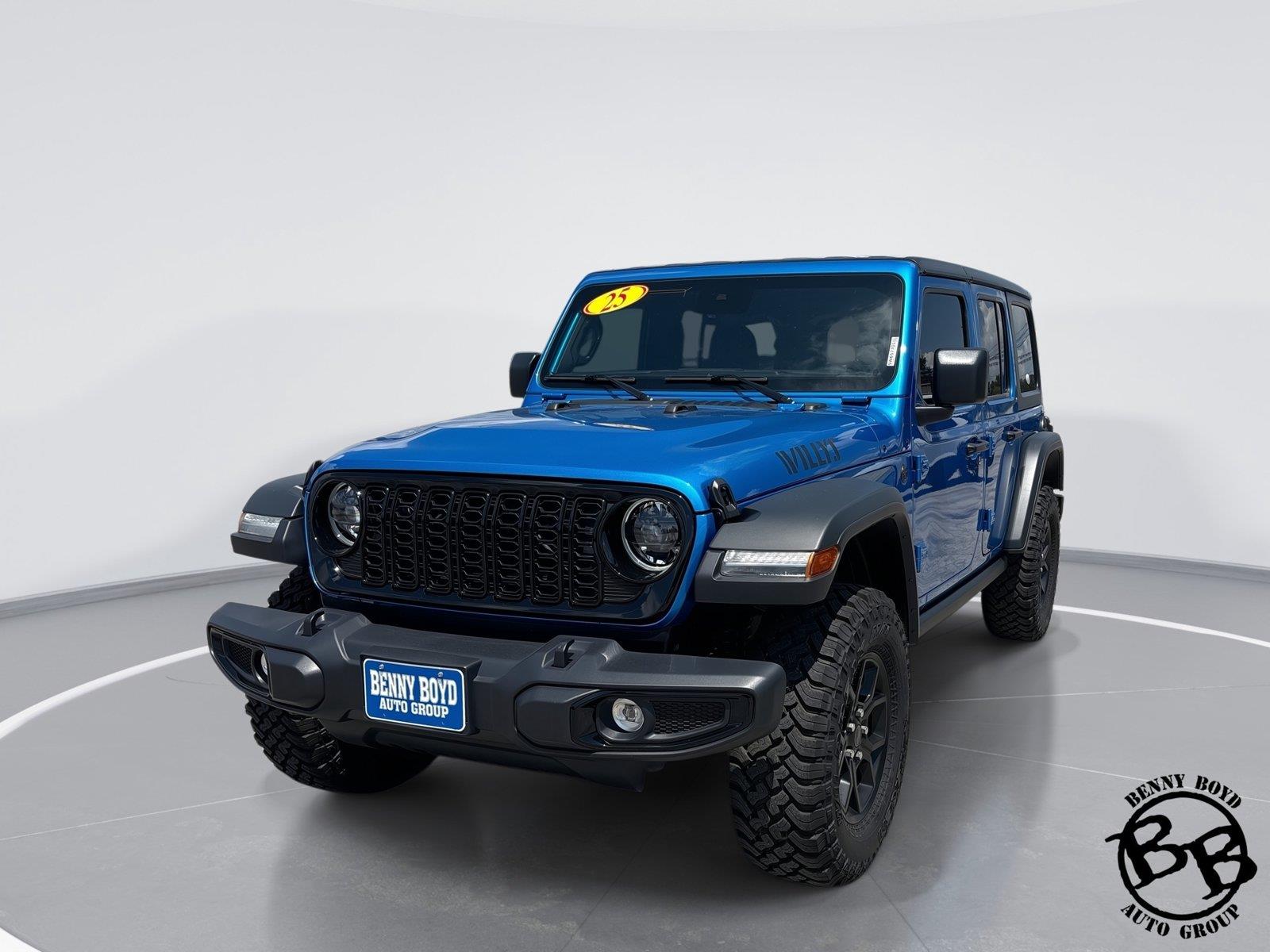 Hydro Blue Pearlcoat 2025 Jeep Wrangler SUV / Crossover Four-Wheel Drive 8-Speed Automatic
