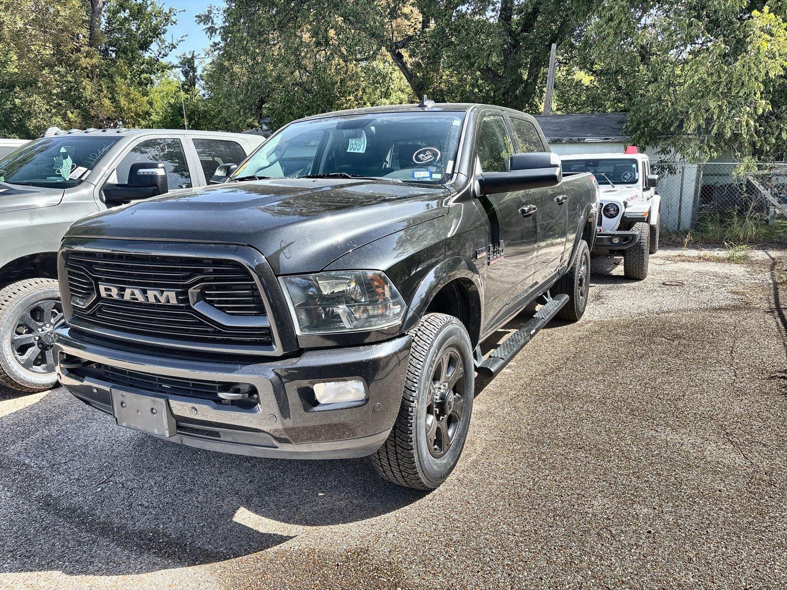 Brilliant Black Crystal Pearlcoat 2018 RAM 2500 Pickup Truck Four-Wheel Drive 6-Speed Automatic