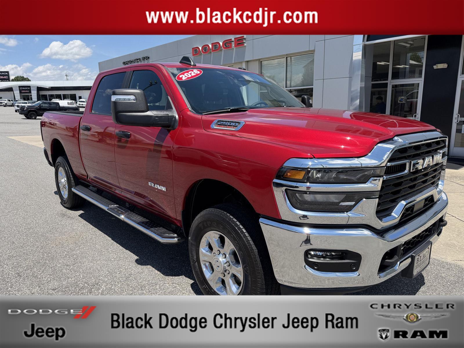 Molten Red Pearlcoat 2026 RAM 2500 Big Horn Crew Cab 4WD Pickup Truck Four-Wheel Drive 8-Speed Automatic