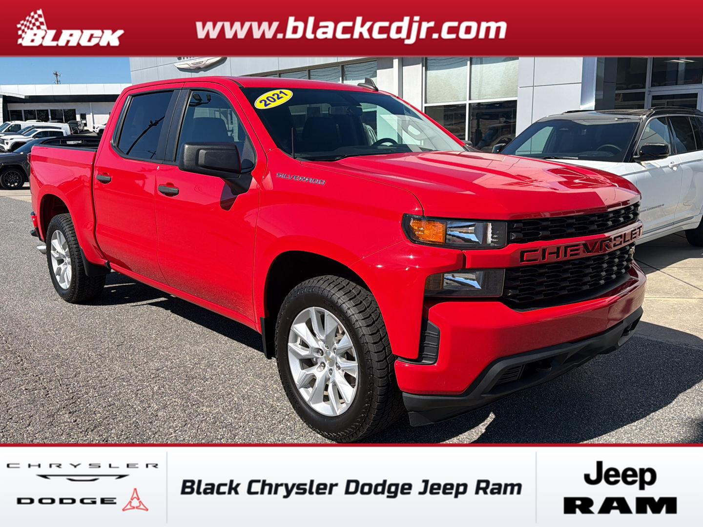 Red Hot 2021 Chevrolet Silverado 1500 Pickup Truck 4X2 6-Speed Automatic