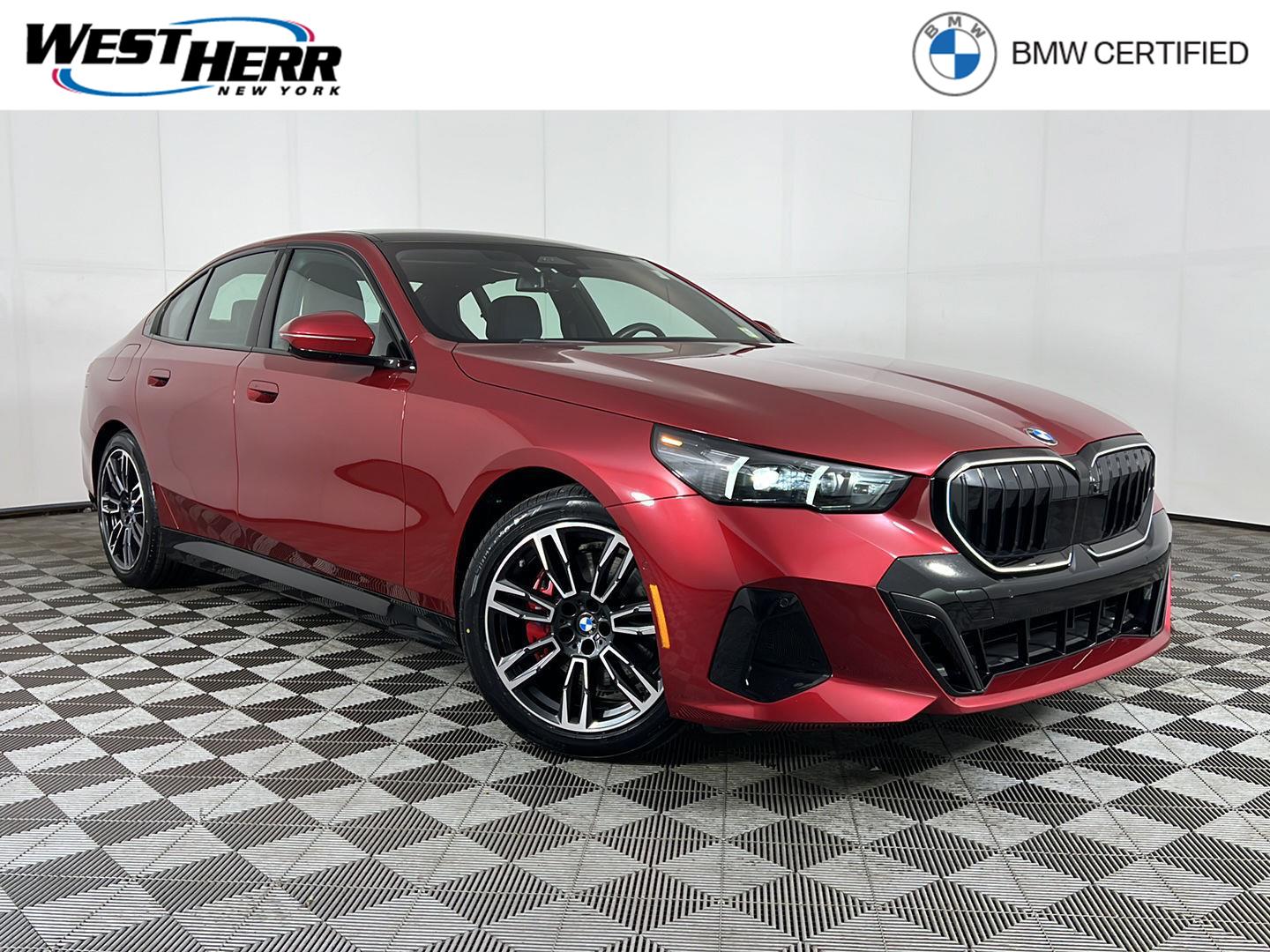 Red Metallic 2025 BMW 5 Series 530i xDrive Sedan All-Wheel Drive 8-Speed Automatic