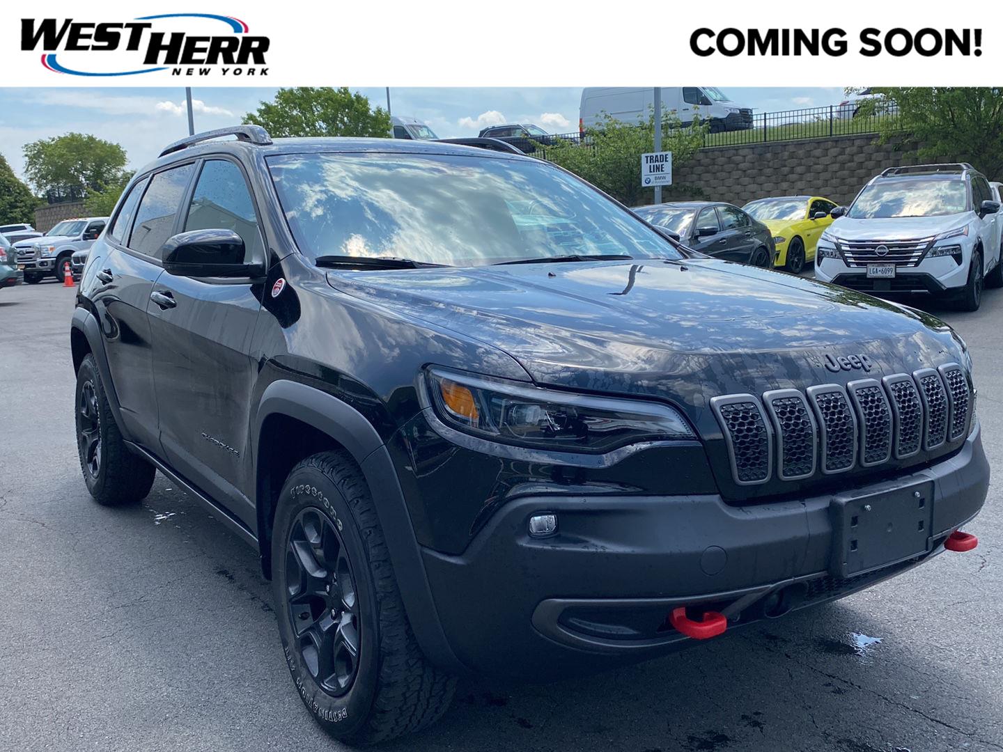Diamond Black Crystal Pearlcoat 2022 Jeep Cherokee SUV / Crossover Four-Wheel Drive 9-Speed Automatic