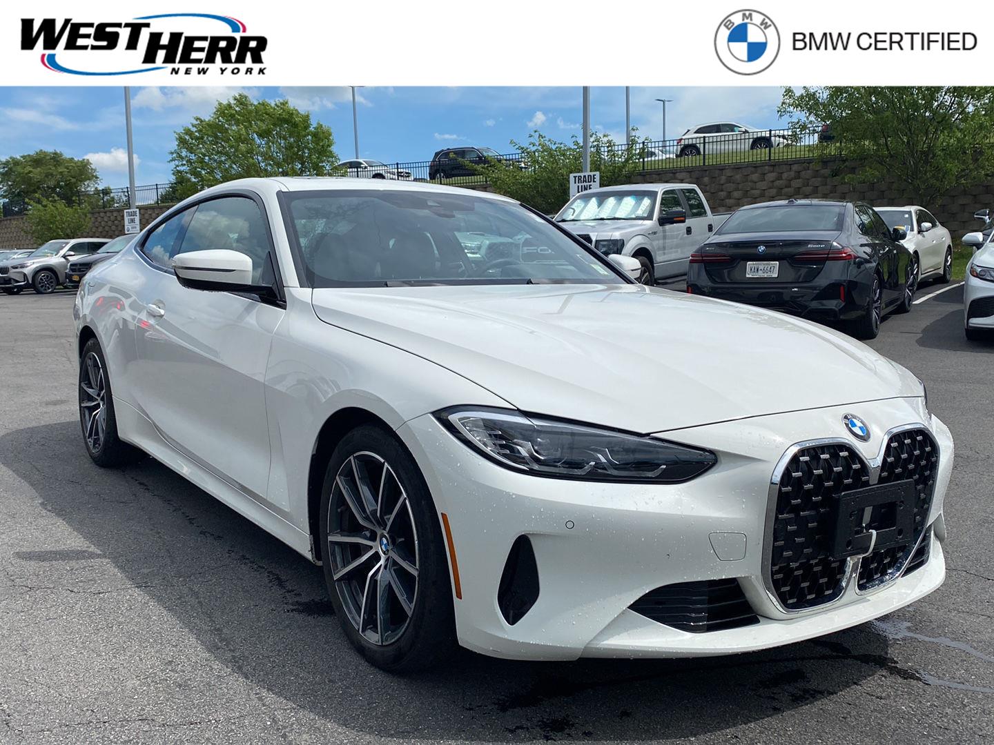 Alpine White 2023 BMW 4 Series Coupe All-Wheel Drive Automatic
