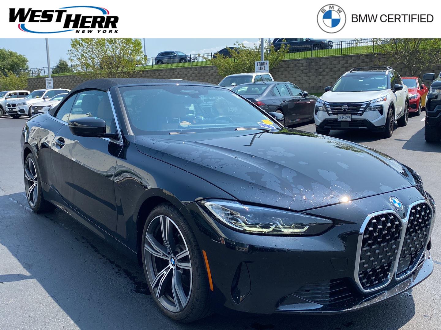 Black Sapphire Metallic 2024 BMW 4 Series Convertible All-Wheel Drive Automatic