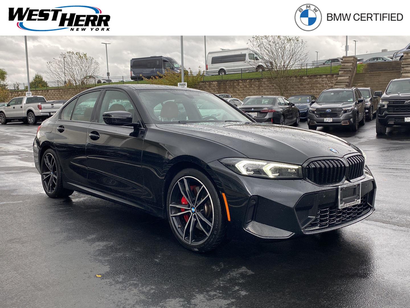 Black Sapphire Metallic 2024 BMW 3 Series Sedan All-Wheel Drive Automatic